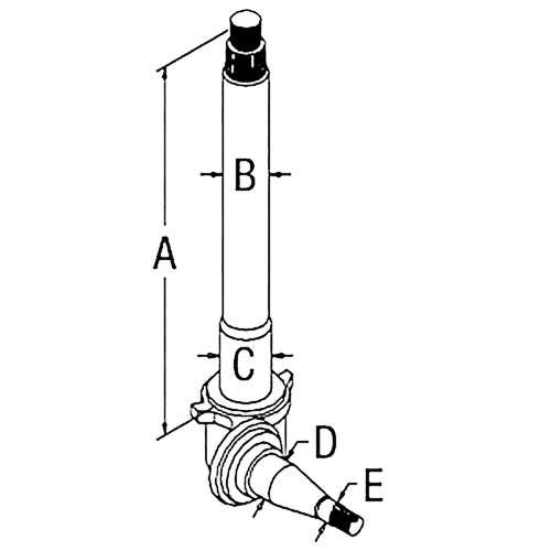 100644 | Spindle - Right Hand | Ford 5700 6700 6710 7700 7710 |  | D5NN3105D