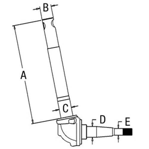 100621 | Spindle - Right Hand | Ford 600 700 800 900 2000 4000 |  | NCA3105B | 957E3105 | F2NN3105BA | 81717382