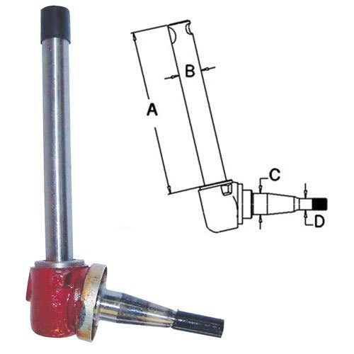 Spindle - Right Hand fits Massey Ferguson 135 240 897236M94 Spindle - Right Hand fits Massey Ferguson 135 240 897236M94