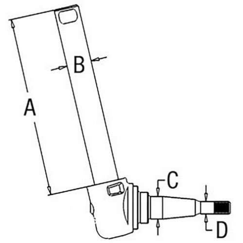 Spindle - Right Hand fits Massey Ferguson 20 20D 20E 275 20 20D 20E 168 250 265 275 550 240 165 897230M94 Spindle - Right Hand fits Massey Ferguson 20 20D 20E 275 20 20D 20E 168 250 265 275 550 240 165 897230M94