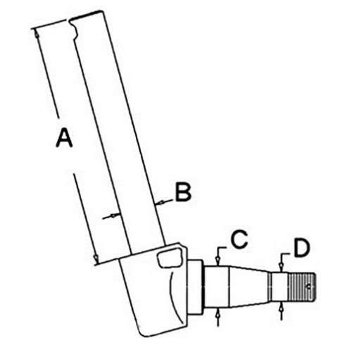 105012 | Spindle - Right Hand | Massey Ferguson 20 20 30 30 40 40 40 |  | 1693305M93