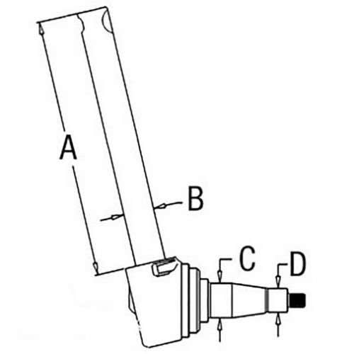 105023 | Spindle - Right Hand | Massey Ferguson 1100 1105 1130 1135 1150 1155 |  | 522545M91