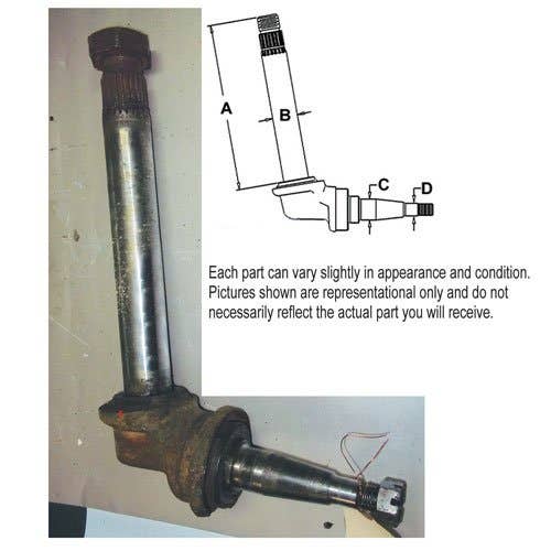 400837 | Spindle - Right Hand or Left Hand | International | Farmall | IH 460 544 656 |  | 405427R92