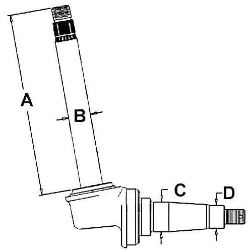 400841 | Spindle - Right Hand or Left Hand | International | Farmall | IH 544 656U |  | 406267R92