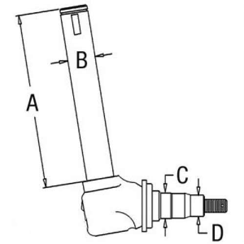 497193 | Spindle - Right Hand or Left Hand | Allis Chalmers 6060 6070 |  | 70272281 | 70263027