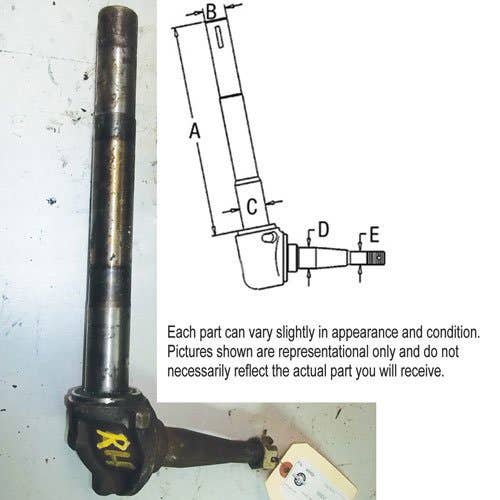 400624 | Spindle - Right Hand | Ford 2000 2100 2120 2310 2600 2610 3000 3100 3120 3310 3600 3610 3900 4010 4100 4600 |  | C5NN3105U
