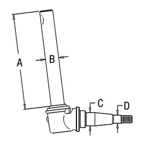102211 | Spindle - Right or Left | John Deere 1020 1520 1530 2020 2020 2030 2240 2440 2630 2640 2755 |  | AR103471