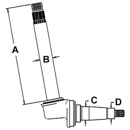 400849 | Spindle | Taper Mate Style - Left Hand/Right Hand | International | Farmall | IH Hydro 70 Hydro 86 Hydro 100 Hydro 186 656 666 686 756 766 786 826 856 886 966 986 1026 1066 1086 1256 1456 1466 1468 1486 1566 1568 1586 3088 3288 3488 |  | 71785TM