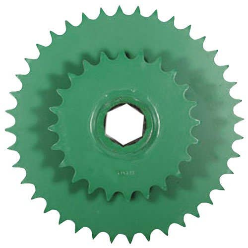 Sprocket - Double Lower Drive Roller fits John Deere 447 448 446 447 448 449 456 457 458 459 466 467 546 547 556 557 558 559 566 567 AE54302 AFH205819 Sprocket - Double Lower Drive Roller fits John Deere 447 448 446 447 448 449 456 457 458 459 466 467 546 547 556 557 558 559 566 567 AE54302 AFH205819