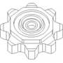 114685 | Sprocket - Idler | John Deere 606C 608C 612C | | AH231386 | AH221638 114685 | Sprocket - Idler | John Deere 606C 608C 612C | | AH231386 | AH221638
