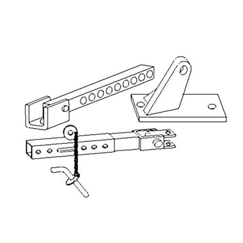 182761 | Stabilizer Assembly with Bracket - Right Hand | Massey Ferguson 250 253 255 260 |
