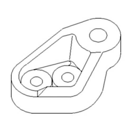 Steering Cylinder Arm - Right Hand fits Case IH 2377 2388 412304A1 AV102004 Steering Cylinder Arm - Right Hand fits Case IH 2377 2388 412304A1 AV102004