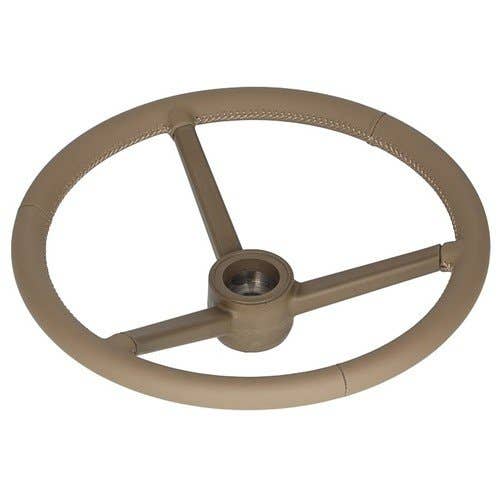 164802 | Steering Wheel - Leather Wrapped - Brown | John Deere R4030 R4045 SE6010 SE6020 SE6100 SE6110 SE6120 SE6200 SE6210 SE6220 SE6300 SE6310 SE6320 SE6400 SE6410 SE6420 SE6520 SE6620 5075M 5085M 5090M 5100M 5100MH 5115M 6010 |  | AL173828 | RE282643