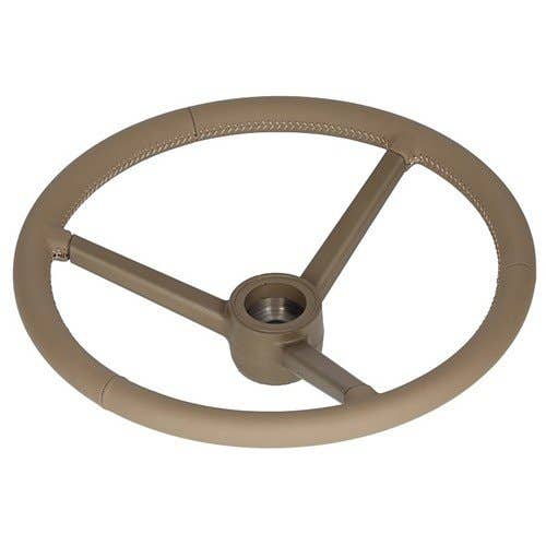 164802 | Steering Wheel - Leather Wrapped - Brown | John Deere R4030 R4045 SE6010 SE6020 SE6100 SE6110 SE6120 SE6200 SE6210 SE6220 SE6300 SE6310 SE6320 SE6400 SE6410 SE6420 SE6520 SE6620 5075M 5085M 5090M 5100M 5100MH 5115M 6010 |  | AL173828 | RE282643