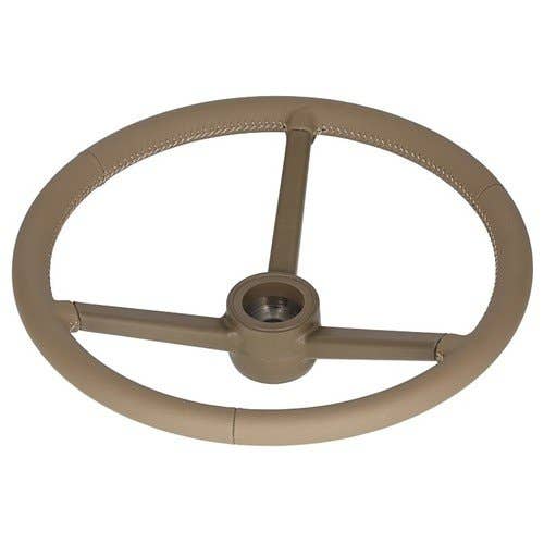 164802 | Steering Wheel - Leather Wrapped - Brown | John Deere R4030 R4045 SE6010 SE6020 SE6100 SE6110 SE6120 SE6200 SE6210 SE6220 SE6300 SE6310 SE6320 SE6400 SE6410 SE6420 SE6520 SE6620 5075M 5085M 5090M 5100M 5100MH 5115M 6010 |  | AL173828 | RE282643