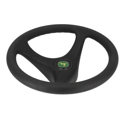 186555 | Steering Wheel | John Deere GT235 G100 LT150 LT155 LT160 LTR155 LTR166 LX266 LX279 LX288 LX289 Sabre 1948GV Sabre 1948HV Sabre 2148HV Sabre 2354HV Sabre 2554HV |  | AM131662