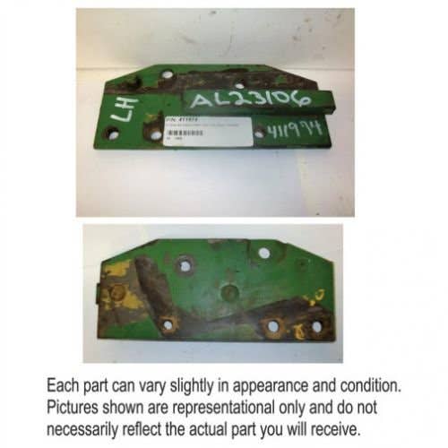 411974 | Sway Bar Support Plate - Left Hand | John Deere 300 300 300B 300B 301 301 301A 301A 302 302 302A 302A 400 400 401 401 401B 401B 401C 401C 820 830 920 940 1020 1030 1040 1120 1130 1140 1350 1520 1530 1550 1550 |  | AT20168 | AL23106 | AR90971