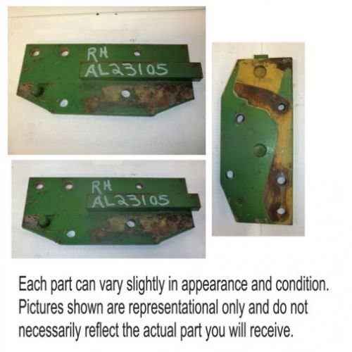 Used Sway Bar Support Plate - Right Hand fits John Deere 820 830 1020 1520 1530 2020 2030 2040 2350 2355 2440 2550 2555 2630 2640 2750 2755 AL23105