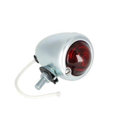 Tail Light Assembly - 12V Bullet Style Silver fits John Deere A B G M R AA4530R fits International H M Super M 354305R92 fits Allis Chalmers 70223711