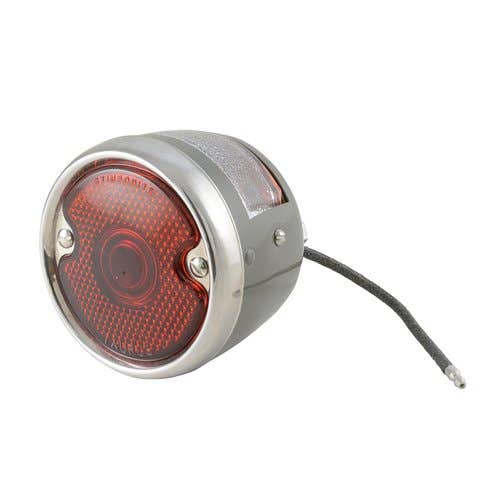 Tail Light Assembly - 6V Taurus Stainless Steel Rim Restoration Quality fits Ford 2N 9N 9N13404 Tail Light Assembly - 6V Taurus Stainless Steel Rim Restoration Quality fits Ford 2N 9N 9N13404