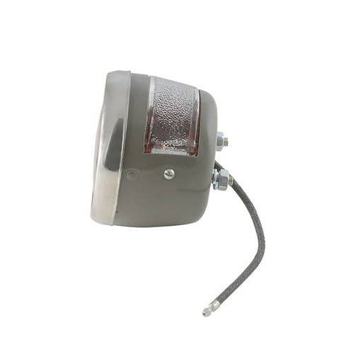 183689 | Tail Light Assembly - 6V | Taurus | Stainless Steel Rim | Restoration Quality | Ford 2N 9N |  | 9N13404