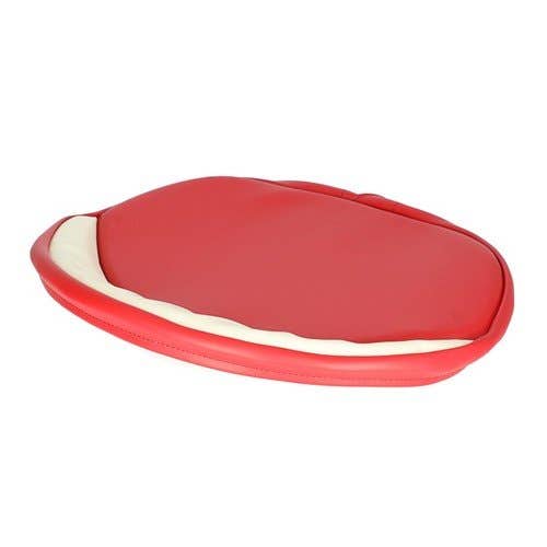 110067 | Tie-On Pan Seat Cover | Vinyl | Red and White | International | Farmall | IH C Cub Cub Lo-Boy H HV M MD Super A Super C Super M Super MTA 100 130 140 140 200 230 240 240 300 330 340 340 350 400 404 444 444 450 460 504 606 2400 2404 2404 2444 |