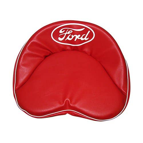 178809 | Tie-On Seat Cover | Red with White Lettering | Ford NAA 2N 8N 9N 600 620 630 640 650 660 800 820 840 850 2000 4000 |
