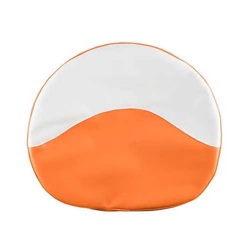 179007 | Tie-On Seat Cover - Vinyl | Orange/White |