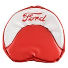 180739 | Tie-On Seat Cover with Ford Logo | Red and White |