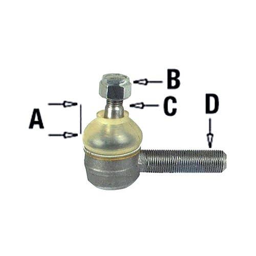 124371 | Tie Rod End - Left Hand | Ball Joint | Drag Link | Allis Chalmers 5020 5030 | Hinomoto E16 E18 E21 E23 E25 |  | 72098232 | 2203-1354-00