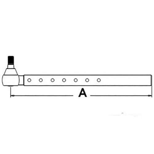 Tie Rod - Long fits Ford TW10 TW30 8530 8630 8730 TW15 TW35 D8NN3280FA Tie Rod - Long fits Ford TW10 TW30 8530 8630 8730 TW15 TW35 D8NN3280FA