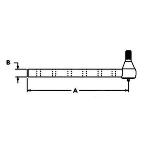 Tie Rod fits Massey Ferguson 592 595 1080 1085 1807258M1 Tie Rod fits Massey Ferguson 592 595 1080 1085 1807258M1