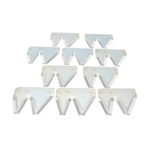 131508 | Top Serrated Chrome End Sickle Section | Right Hand | 10 Pack | Case IH 625 1010 1020 | Hesston 8400 | John Deere 240 300 300 710 710 720 820 890 895 896 1207 1209 1217 1219 1600 |  | 148200C1 | 748137 | E63245 | 148200C1 | 612-050 | 612-080