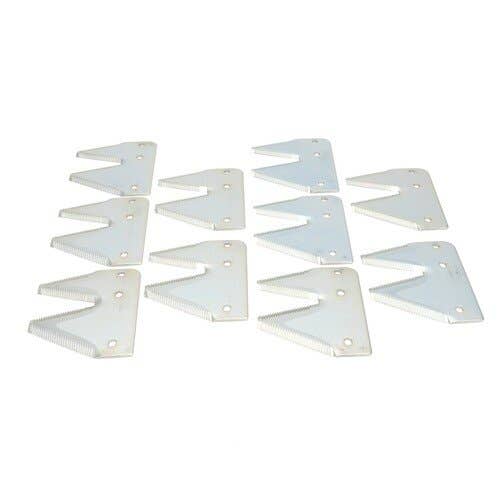 131508 | Top Serrated Chrome End Sickle Section | Right Hand | 10 Pack | Case IH 625 1010 1020 | Hesston 8400 | John Deere 240 300 300 710 710 720 820 890 895 896 1207 1209 1217 1219 1600 |  | 148200C1 | 748137 | E63245 | 148200C1 | 612-050 | 612-080