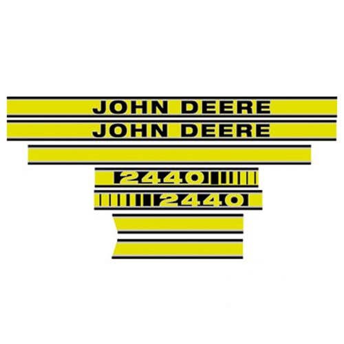 164896 | Tractor Decal Set | Hood | John Deere 2440 | Yellow | John Deere 2440 |  | JD409