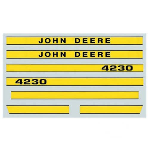 164909 | Tractor Decal Set | Hood | John Deere 4230 | Yellow | John Deere 4230 |  | JD4230