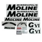 102796 | Tractor Decal Set | Minneapolis Moline G-VI | Black | Mylar | Minneapolis Moline GVI |