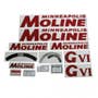 102795 | Tractor Decal Set | Minneapolis Moline G-VI | Red | Mylar | Minneapolis Moline GVI | 102795 | Tractor Decal Set | Minneapolis Moline G-VI | Red | Mylar | Minneapolis Moline GVI |