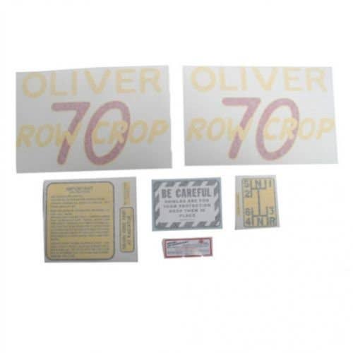 Tractor Decal Set 70 Row Crop Vinyl fits Oliver 70 Tractor Decal Set 70 Row Crop Vinyl fits Oliver 70