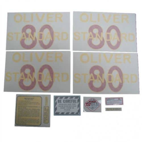 Tractor Decal Set 80 Standard Vinyl fits Oliver 80 Tractor Decal Set 80 Standard Vinyl fits Oliver 80