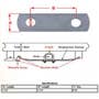 156995 | Trailer Axle Shackle Strap | 1-1/4" x 2-1/4" x 9-16" | 4 Pack | 156995 | Trailer Axle Shackle Strap | 1-1/4" x 2-1/4" x 9-16" | 4 Pack |
