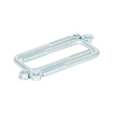 156979 | Trailer Axle Square U-Bolt w/Nuts | 2" x 5-1/4" x 1/2" | 2 Pack |