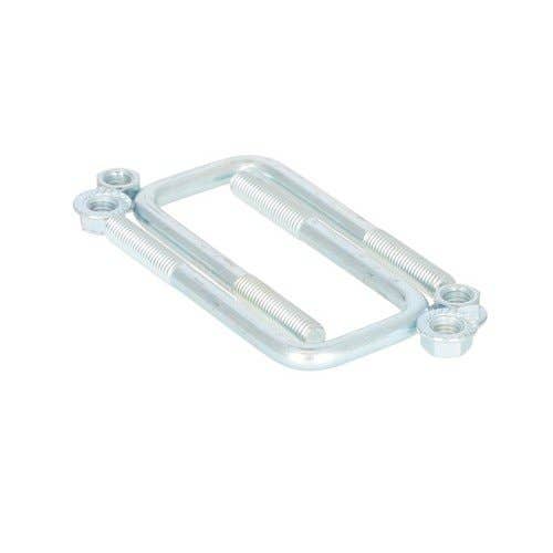 156979 | Trailer Axle Square U-Bolt w/Nuts | 2" x 5-1/4" x 1/2" | 2 Pack |