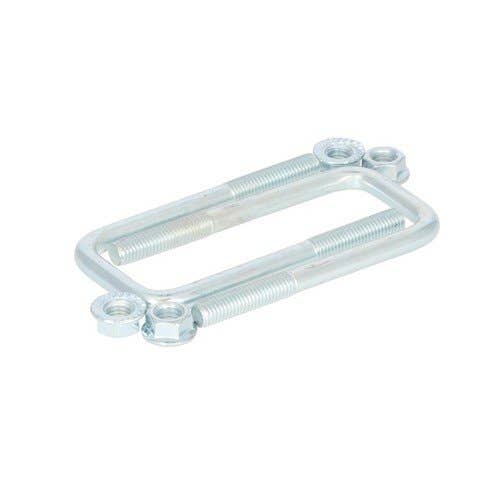 156979 | Trailer Axle Square U-Bolt w/Nuts | 2" x 5-1/4" x 1/2" | 2 Pack |