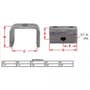 156986 | Trailer Front/Rear Spring Hanger | 1-3/4" Springs | 156986 | Trailer Front/Rear Spring Hanger | 1-3/4" Springs |