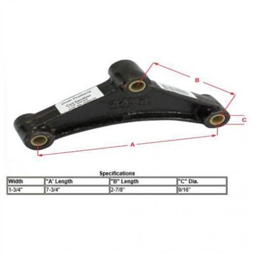 156982 | Trailer Hitch Equalizer | 7-3/4" Curve x 9/16" Holes |