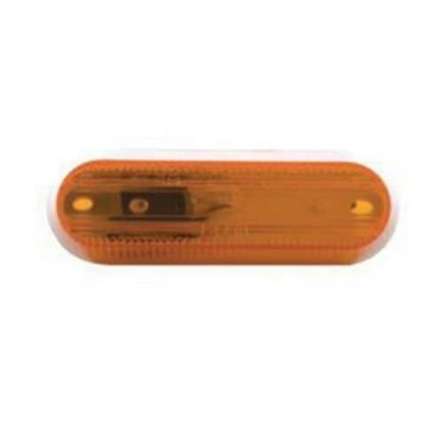 157162 | Trailer Marker and Clearance Light | Amber | Oval | 3-1/2" x 1-1/8" x 1-1/16" |