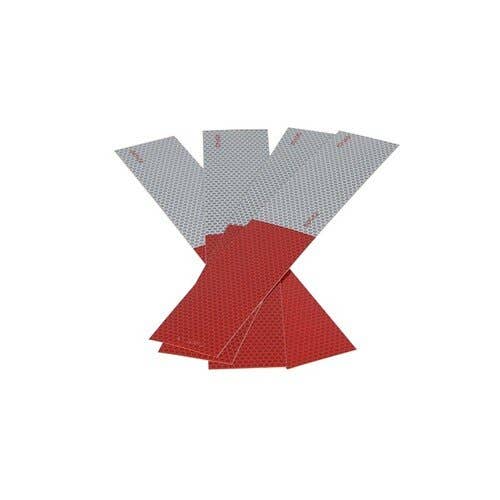 157131 | Trailer Marking Reflective Tape | Red and Silver | 12" - 4 Pack |