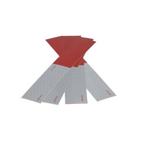157131 | Trailer Marking Reflective Tape | Red and Silver | 12" - 4 Pack |