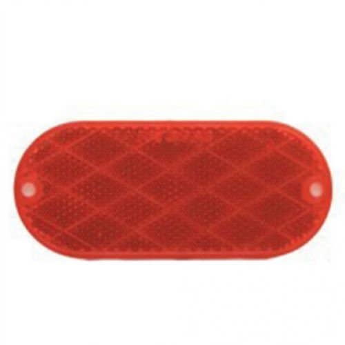 Trailer Reflector Red Oval 4-3/8 Trailer Reflector Red Oval 4-3/8